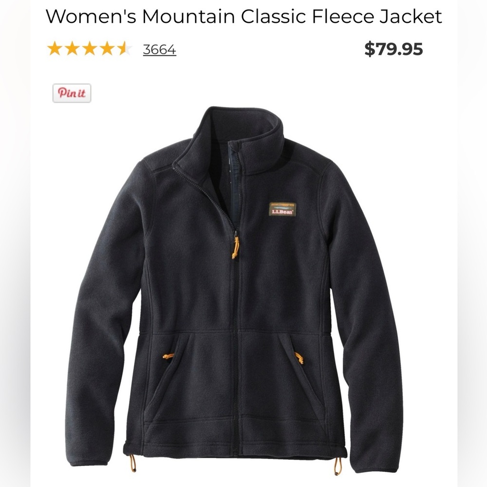 L.L. Bean black fleece Jacket
